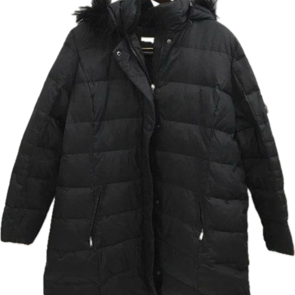DKNY Black Fur-Trimmed Jacket -XL. Bundle and Save!!